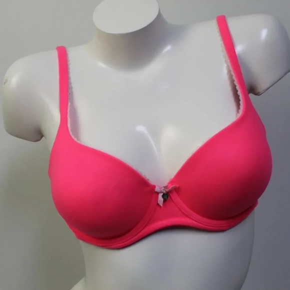 Victoria's Secret florescent pink lined demi bra 34D - Picture 6 of 11